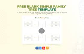 simple family tree in word free