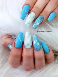 You can also choose light blue nail polish to match it up with your wardrobe, a cloudless sunny day. Pin On Nails