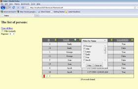 html table using asp net mvc