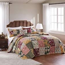 3 piece oversized king bedspread quilt