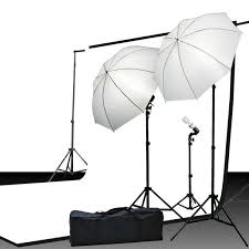 Continuous Photography Video Studio Digital Lighting Kit 3 Point Lighting Kit With Muslin Support Stands By Ephotoinc H103 Walmart Com Walmart Com
