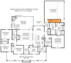 One Story Country Farmhouse Plan With