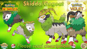 Shiny/non-shiny Skiddo/gogoat 6IV Pokémon Scarlet/violet - Etsy Israel
