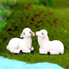 Cute Little Sheep Moss Micro Landscape
