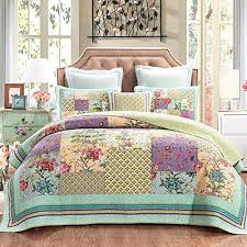 cotton quilted bedspread sets