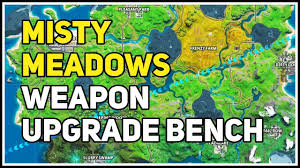 Fortnite chapter 2 brings us a brand new map. Weapon Upgrade Bench Misty Meadows Fortnite Youtube