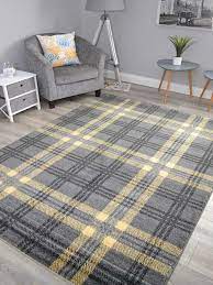 tartan rugs soft quality yellow gold