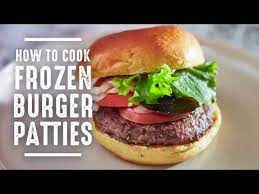how to cook frozen burger patties you