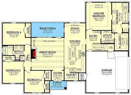 Floor Plan With A Charming Rear Porch