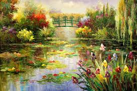 Claude Monet Art Lotus Yellow Lake