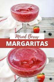 mixed berry frozen margaritas