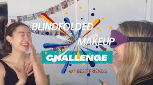 blindfolded makeup challenge with best