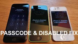Iphone can get disabled easily if you can't remember your password and keep inputting the wrong password. How To Unlock A Disabled Iphone 5c Factory Reset Iphone Without Passcode Youtube