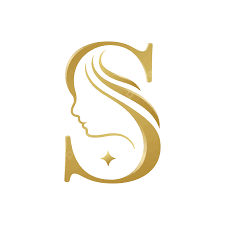 beauty monogram letter s woman logo
