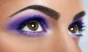 purple eyeshadow looks for brown eyes