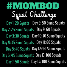 Classes are fun but they're repetitive, he said. Work It Wednesday 2 Week Squat Challenge Hashtagmombod