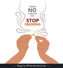quit smoking banner dynamic smoke hands
