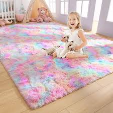 noahas super soft rainbow rugs area