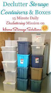 how to declutter storage containers