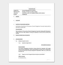 Management Meeting Agenda Template 14 Word Excel Pdf