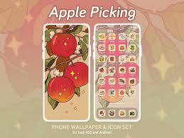 apple picking phone wallpaper icon