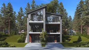 Modern Duplex Style House Plan 8742