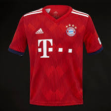 The new adidas football 2017/2018 bayern munich home jersey is inspired by the 1970's jersey worn by the greats featuring the classic pinstripe. Adidas Kids Fc Bayern Munich 2018 19 Home Jersey Boys Replica Shirts Red