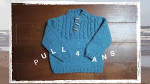 TUTO TRICOT : Pull enfant 4 ans - YouTube