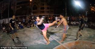 I don't think we should celebrate a man hitting a woman in any kind of setting. Inside The World Of Bangkok S Bloody Illegal Street Fights Daily Mail Online