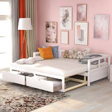 churanty twin to king wooden daybed
