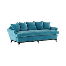 modern turquoise velvet sofa 3 seater