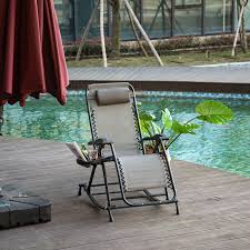 with gray mesh seat in the patio chairs