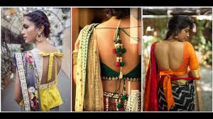Back Knotted Saree Blouse Designs
