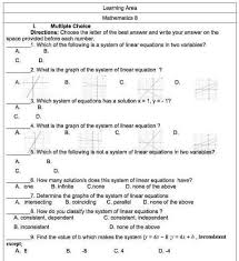 Learning Area Mathematics Multiple