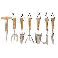 garden tool set with ash handles