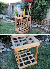 Time to upgrade :) to a tool rack that holds 30 garden tools in about four square feet, and best of all you build it yourself. 17 Easy Diy Garden Tool Storage Ideas