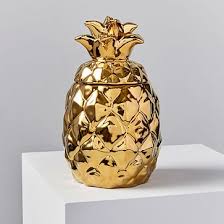 aged bronze pineapple lantern with