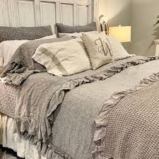 Bed Sheet Set Linen Shabby Chic Bedding