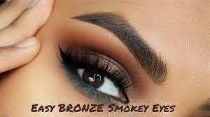 quick and easy bronze smokey eye with a