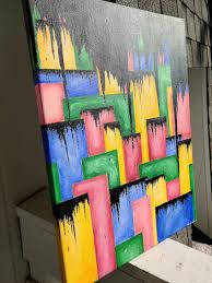 Colorful Abstract Painting Color Block