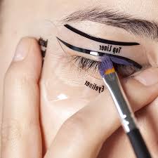 2pcs eyeshadow eyeliner guide template