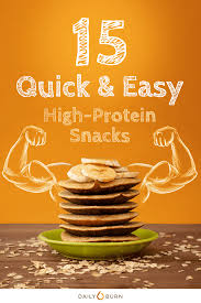 15 quick and easy high protein snacks