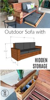 Outdoor Sofa With Storage