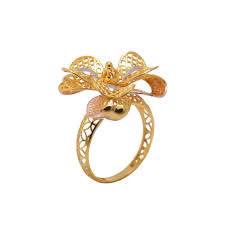 22k yellow gold timeless beauty ring
