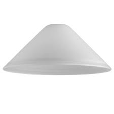 Tapered Glass Dome Shade In A Frosted
