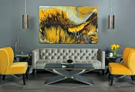 41 stylish grey and yellow living room