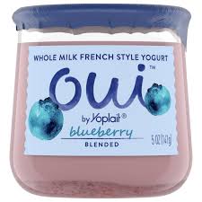 oui yogurt blueberry blended