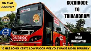 trivandrum ksrtc low floor bus journey