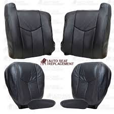 Leather Seat Covers Dark Gray