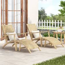 Patio Chairs With Ottoman
